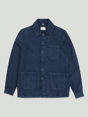 LINEN JACKET BLUE