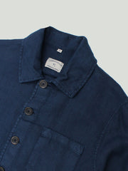 LINEN JACKET BLUE
