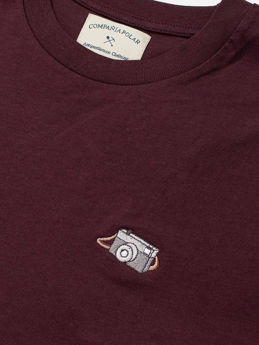 CAM T-SHIRT RED BROWN