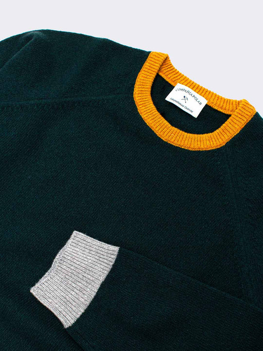 LAMBSWOOL 3 TONE GREEN
