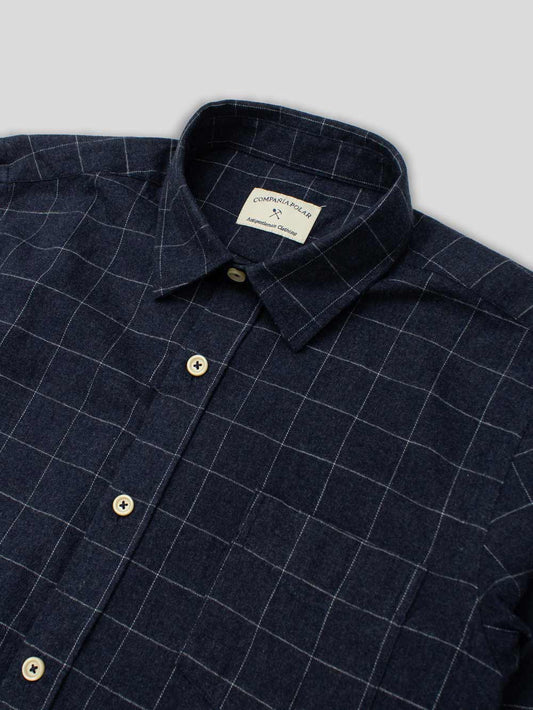 URBAN CHECK SHIRT NAVY