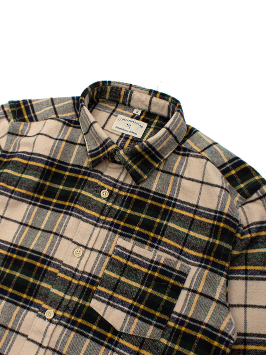 CHECK SHIRT BEIGE
