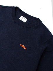 CAR SWEATSHIRT NAVY HEATHER