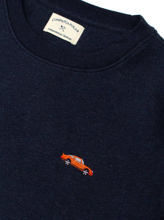 CAR SWEATSHIRT NAVY HEATHER