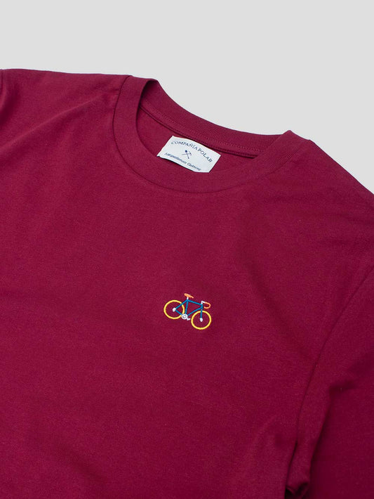 BIKE T-SHIRT BURGUNDY