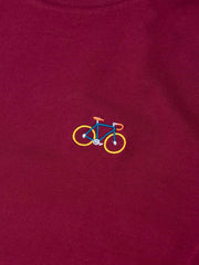 BIKE T-SHIRT BURGUNDY