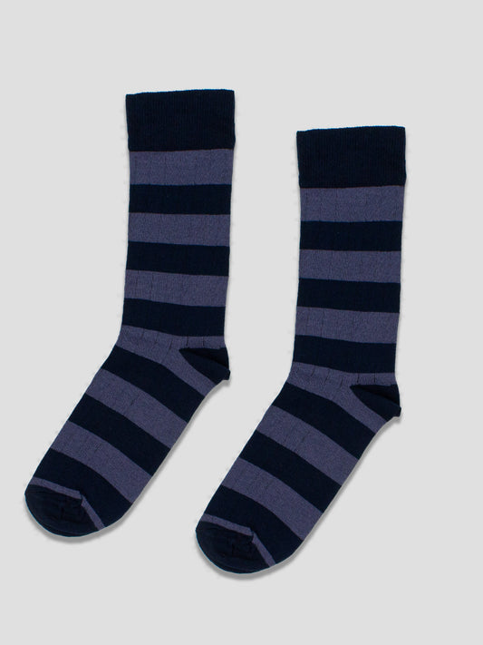 CALCETIN STRIPES NAVY