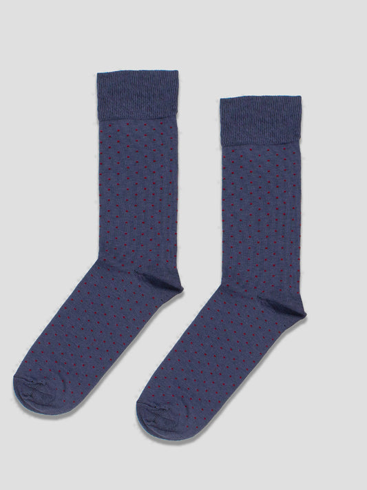CALCETIN DOTS BLUE