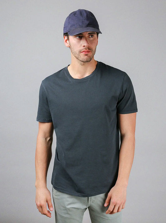 CREW T-SHIRT WASHED COAL GREY