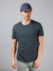 CREW T-SHIRT WASHED COAL GREY