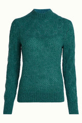 JEANIE YOKE SWEATER GREEN