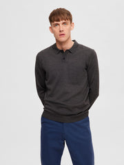 MERINO POLO GREY