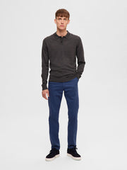 MERINO POLO GREY