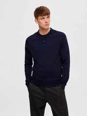 MERINO POLO NAVY