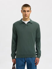 TRAY MERINO POLO DEEP FOREST