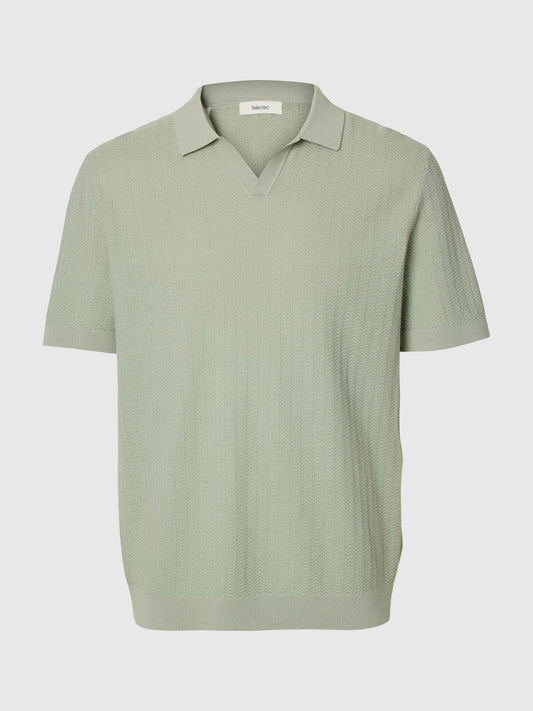 MATTIS POLO AQUA GRAY