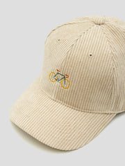 BIKE CAP CORDUROY STONE