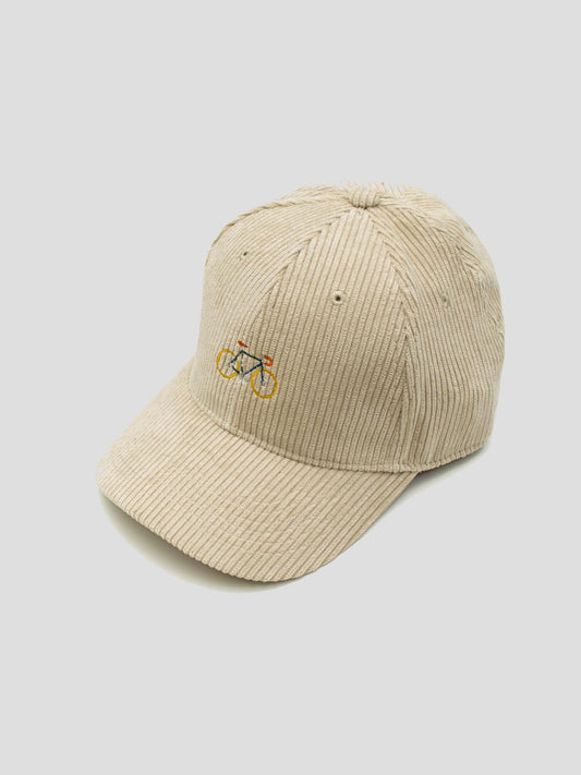 BIKE CAP CORDUROY STONE
