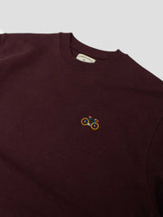 BIKE SWEATSHIRT RED BROWN