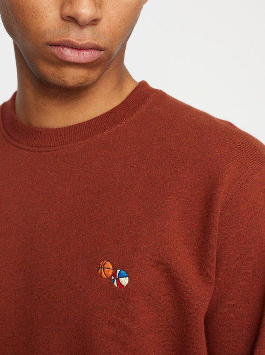 BASKET SWEATSHIRT DARK RED