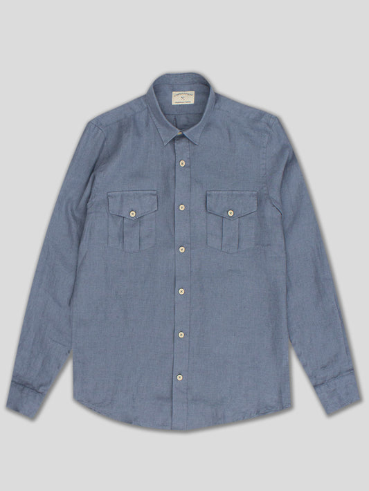 CITY SHIRT LINEN GREY