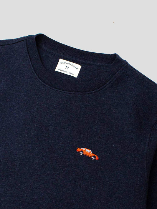 CAR SWEATSHIRT NAVY HEATHER