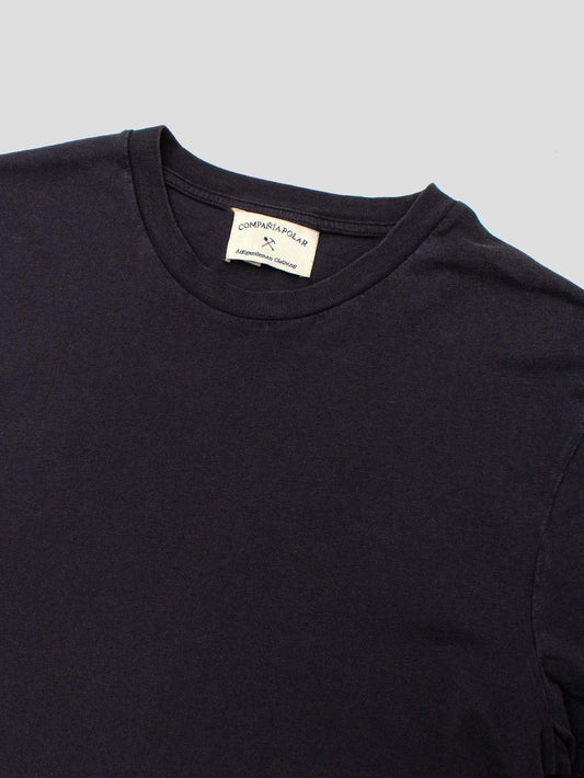 CREW T-SHIRT WASHED COAL GREY