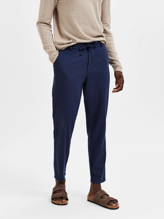 LINEN PANT NAVY