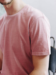 CREW T-SHIRT WASHED ROSE