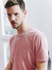 CREW T-SHIRT WASHED ROSE