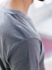CREW T-SHIRT WASHED MINERAL GREY