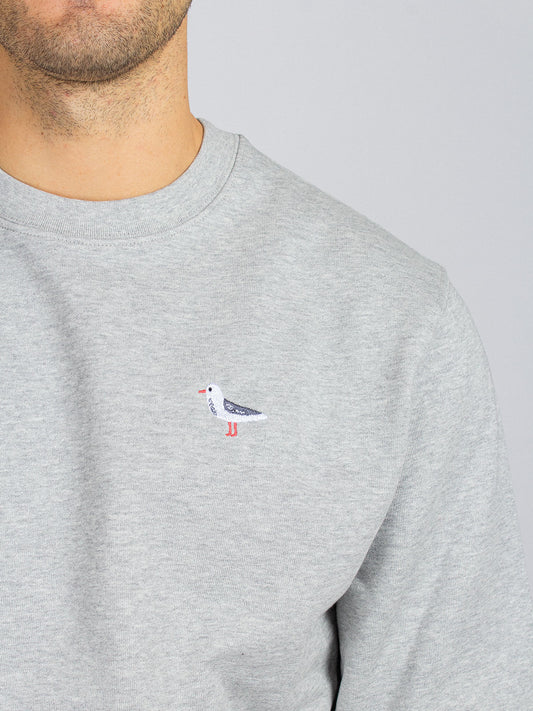BIRD SWEATSHIRT HEATHER GREY