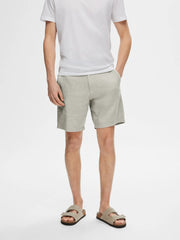 LINEN SHORT OATMEAL