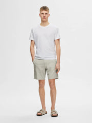 LINEN SHORT OATMEAL