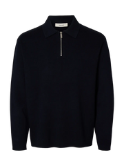 TELLER POLO ZIP NAVY