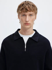 TELLER POLO ZIP NAVY