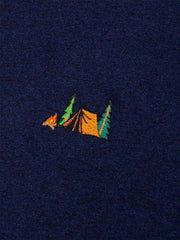 CAMP T-SHIRT HEATHER NAVY