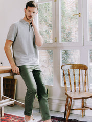 BIKE POLO HEATHER GREY