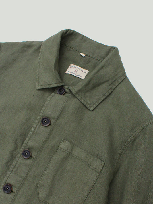 LINEN JACKET GREEN