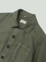 LINEN JACKET GREEN