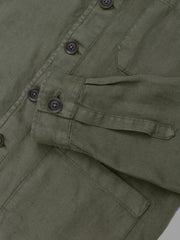 LINEN JACKET GREEN