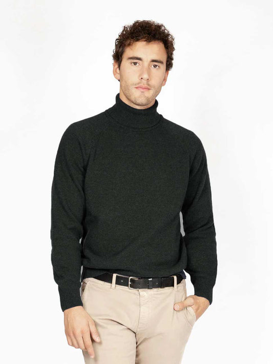 LAMBSWOOL ROLLNECK GREEN