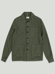 LINEN JACKET GREEN