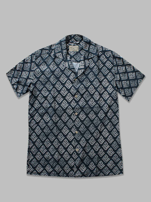 HANK SHIRT BLUE PRINT