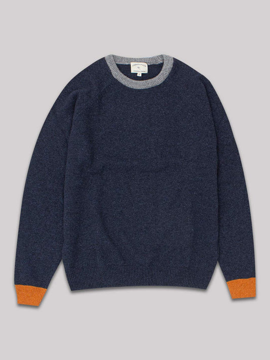 LAMBSWOOL 2 TONE NAVY