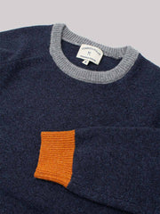 LAMBSWOOL 2 TONE NAVY