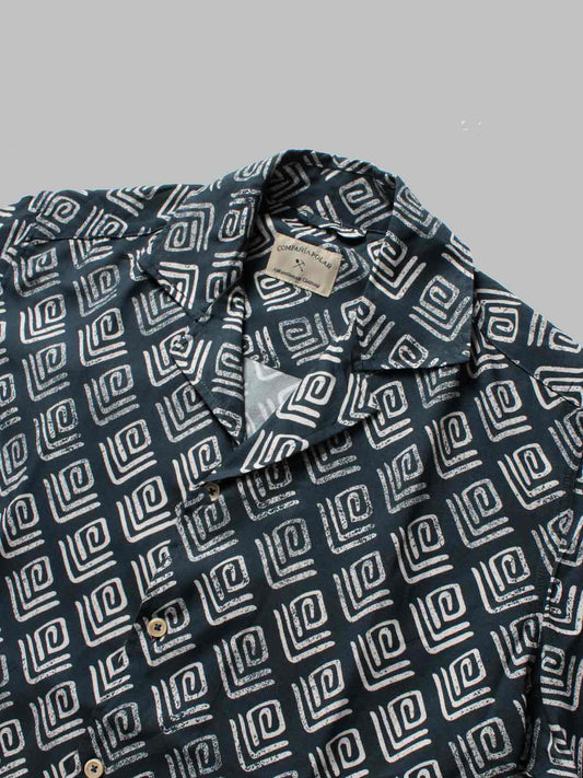 HANK SHIRT BLUE PRINT