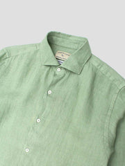 LINEN SHIRT GREEN