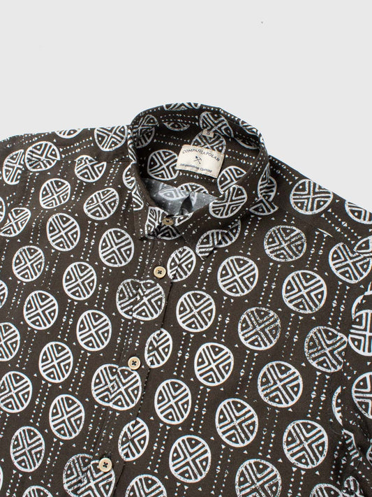 HANK SHIRT BLACK PRINT