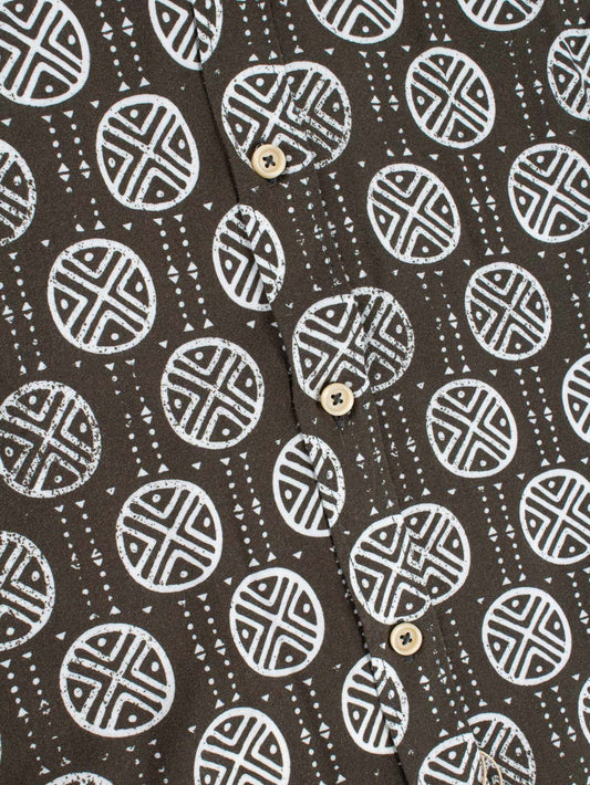 HANK SHIRT BLACK PRINT